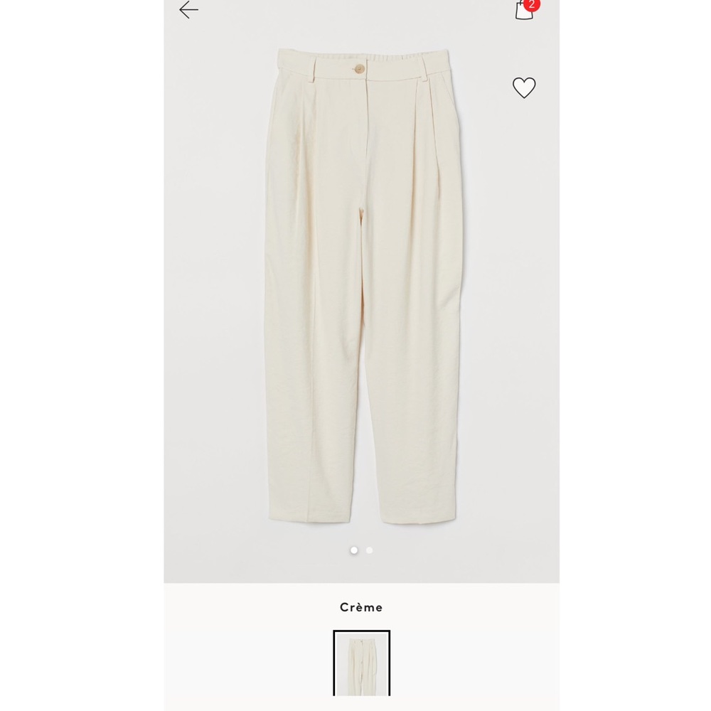 H&m pants creme